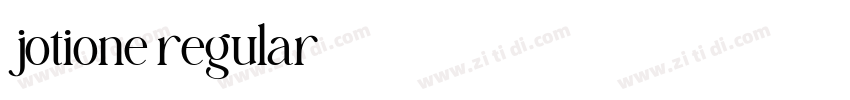 jotione regular字体转换